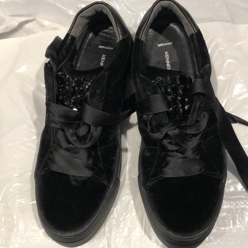 Kennel&Schmenger Velvet platform sneakers - Picture 3 of 6